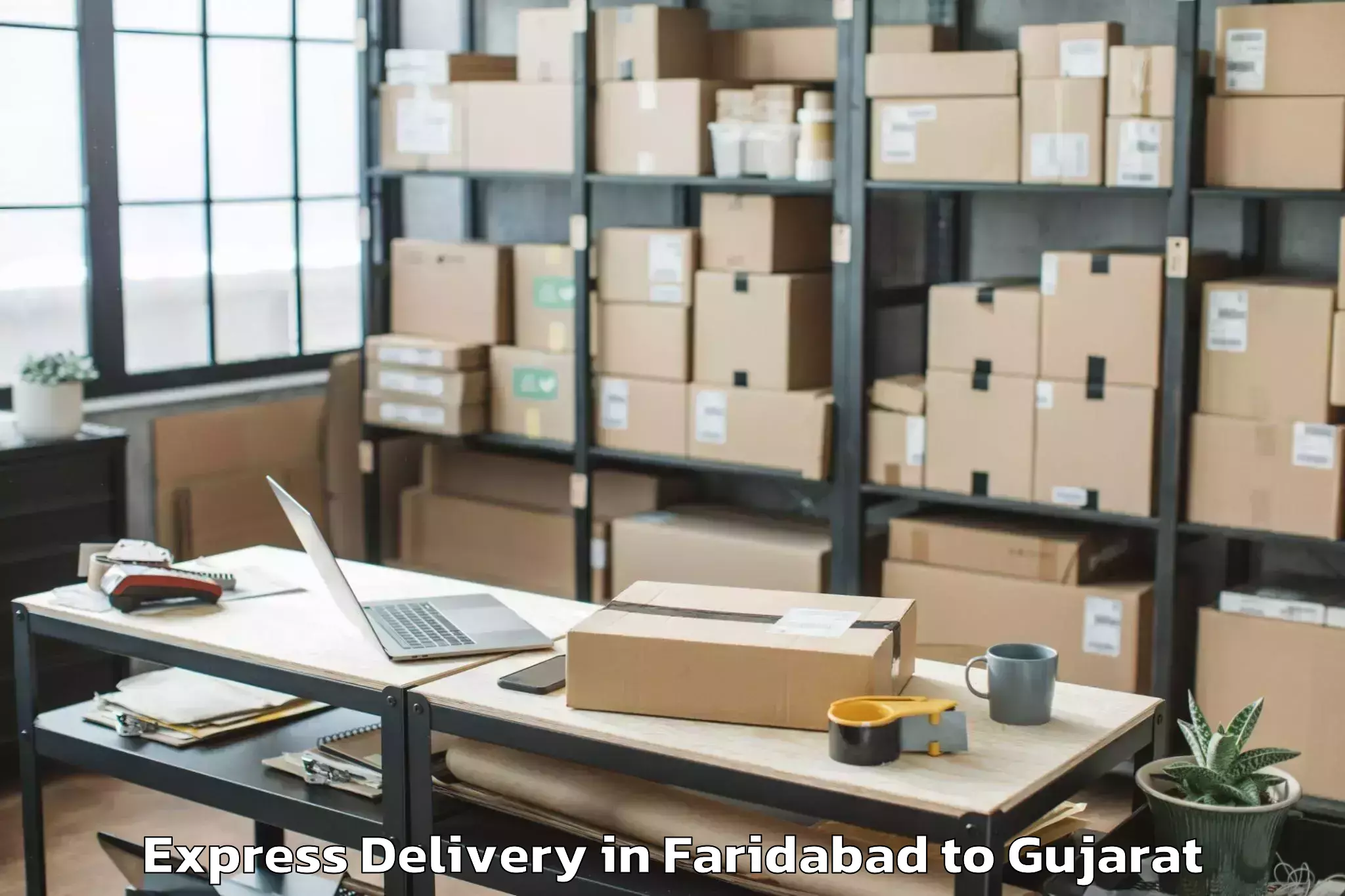 Discover Faridabad to Abhilashi University Surat Express Delivery